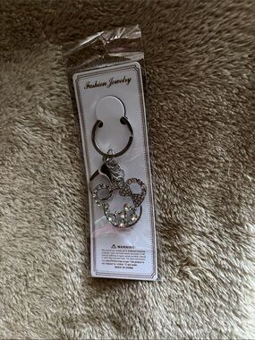 Mouse with bow bag charm